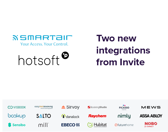 New integrations – Assa Abloy SMARTair and Hotsoft