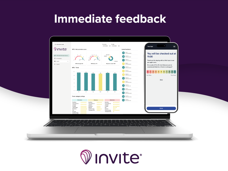 Instant feedback with Net Promotor Score in Invite InStay