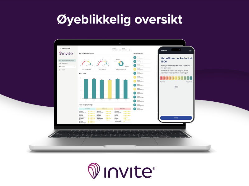 Få øyeblikkelig Net Promotor Score etter gjestens opphold